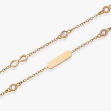 Load image into Gallery viewer, Infinity Chain Double Strand Bracelet