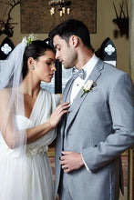 Load image into Gallery viewer, "Infinity" Heather Grey Tuxedo Jacket Notch (Separates)