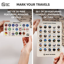 Load image into Gallery viewer, Wooden Map of Italy – Terra