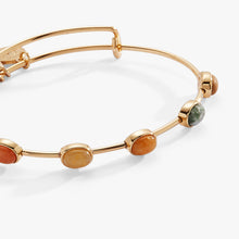 Load image into Gallery viewer, In-Line Semi-Precious Gemstone Bangle