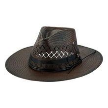 Load image into Gallery viewer, Bullhide Inspired- Straw Fedora Hat