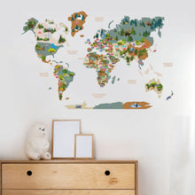 Load image into Gallery viewer, Kid's Wall Map Khaki