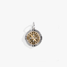 Load image into Gallery viewer, Interchangeable Two-Tone Compass Charm