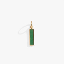 Load image into Gallery viewer, Green Aventurine Gemstone Interchangeable Bar Charm