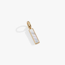 Load image into Gallery viewer, Mother of Pearl Gemstone Interchangeable Bar Charm