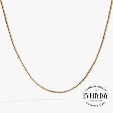 Load image into Gallery viewer, Round Herringbone Charm &amp; Layering Necklace