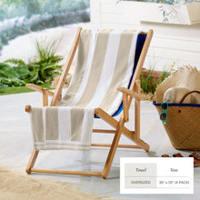 Load image into Gallery viewer, Striped Cabana Beach Towel - Edgartown Collection