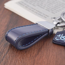 Load image into Gallery viewer, Islamic Leather Keychain with Arabic Calligraphy &amp; Mosque Pendant Sheepskin Keychain (MAC284)