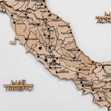 Load image into Gallery viewer, Wooden Map of Italy – Gold