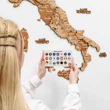 Load image into Gallery viewer, Wooden Map of Italy – Oak