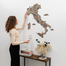 Load image into Gallery viewer, Wooden Map of Italy – Terra