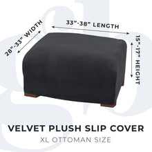 Load image into Gallery viewer, Velvet Stretch Slipcover - Gale Collection