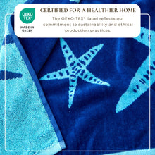Load image into Gallery viewer, Cotton Velour Beach Towel - Maui Collection
