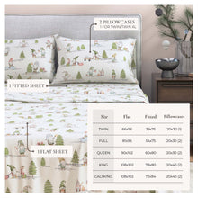 Load image into Gallery viewer, Turkish Cotton Flannel Sheet Set - Elevated Holiday Collection