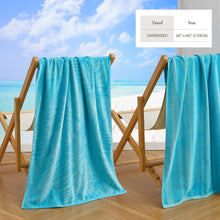 Load image into Gallery viewer, Cotton Velour Beach Towel - Maui Collection