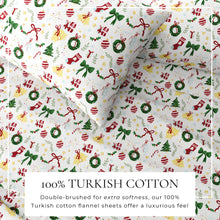 Load image into Gallery viewer, Turkish Cotton Christmas Flannel Sheet - Whittaker Collection