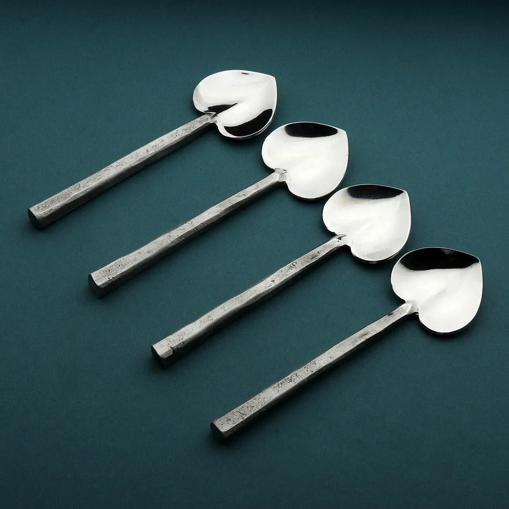 Jason Heart Coffee/Dessert Table Spoon 4 Pc. Set