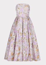Load image into Gallery viewer, Anastelle Strapless Jacquard Dress