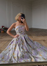 Load image into Gallery viewer, Anastelle Strapless Jacquard Dress