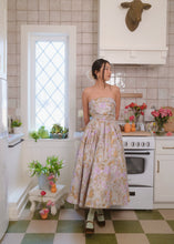 Load image into Gallery viewer, Anastelle Strapless Jacquard Dress