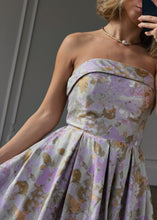 Load image into Gallery viewer, Anastelle Strapless Jacquard Dress