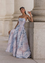 Load image into Gallery viewer, Nessa Metallic Dress - Blue