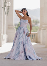 Load image into Gallery viewer, Nessa Metallic Dress - Blue