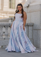 Load image into Gallery viewer, Nessa Metallic Dress - Blue