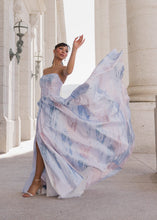 Load image into Gallery viewer, Nessa Metallic Dress - Blue