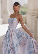 Load image into Gallery viewer, Nessa Metallic Dress - Blue