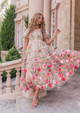 Load image into Gallery viewer, Rose Dress Midi - Cream
