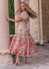 Load image into Gallery viewer, Rose Dress Midi - Cream