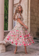 Load image into Gallery viewer, Rose Dress Midi - Cream