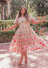 Load image into Gallery viewer, Rose Dress Midi - Cream