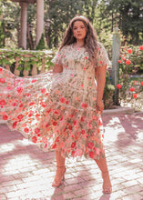 Load image into Gallery viewer, Rose Dress Midi - Cream