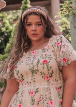 Load image into Gallery viewer, Rose Dress Midi - Cream