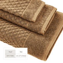 Load image into Gallery viewer, Cotton Diamond Waffle Weave Bath Towel Set - Grayson Collection