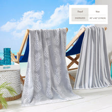 Load image into Gallery viewer, Cotton Velour Beach Towel - Maui Collection