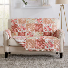 Load image into Gallery viewer, Reversible Floral Patchwork Furniture Protector - Maribel Collection