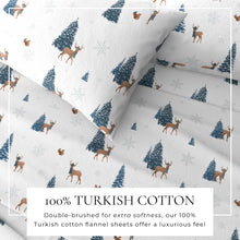 Load image into Gallery viewer, Turkish Cotton Christmas Flannel Sheet Set - Whittaker Collection