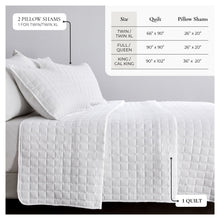 Load image into Gallery viewer, Box-Stitched Seersucker Quilt Set - Seersucker Collection