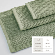 Load image into Gallery viewer, Cotton Textured Bath Towel Set - Acacia Collection
