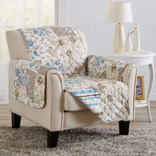 Load image into Gallery viewer, Reversible Floral Patchwork Furniture Protector - Maribel Collection