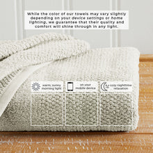 Load image into Gallery viewer, 100% Cotton Woven Texture Bath Towel Set - Marbella Collection