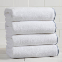 Load image into Gallery viewer, Cotton Border-Stitched 6-Piece Towel Set - Valery Collection