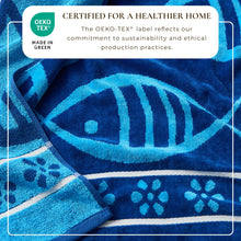 Load image into Gallery viewer, Cotton Velour Beach Towel - Maui Collection