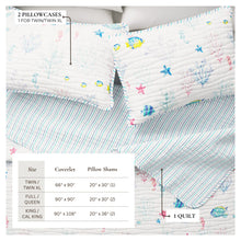 Load image into Gallery viewer, Colorful Coastal Seascape Quilt Set - Ryanne Collection