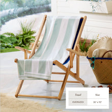 Load image into Gallery viewer, Striped Cabana Beach Towel - Edgartown Collection