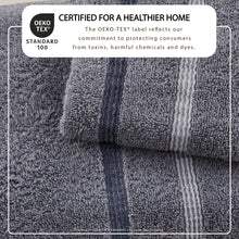 Load image into Gallery viewer, Decorative Cotton Stripe Bath Towel Set - Noelle Collection