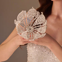 Load image into Gallery viewer, Elegant Quinceañera &amp; Wedding Bouquet Holder – Rhinestone &amp; Crystal Hand Bouquet